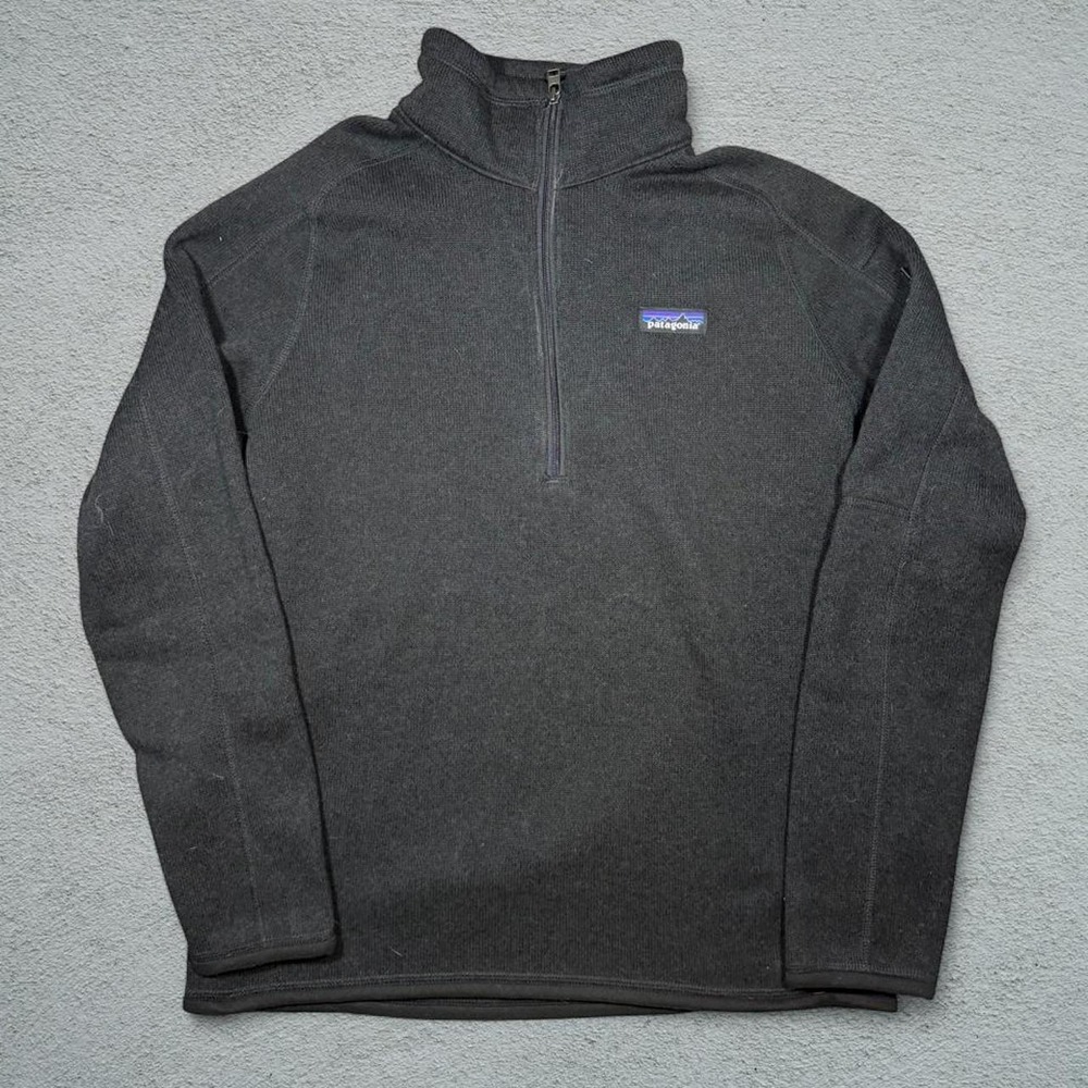 Patagonia Womens Better Sweater Fleece Black Quarter Zip Pullover 25618 FA19 L